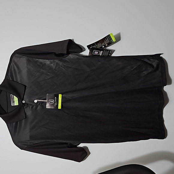 PGA TOUR Pro Series Athletic Fit Black Golf Polo Shirt Size S/P/CH #M-160 - Picture 9 of 12